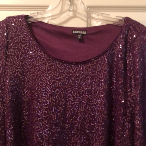 Purple sequence dress - Picture 2 of 3